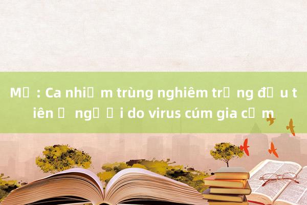 Mỹ: Ca nhiễm trùng nghiêm trọng đầu tiên ở người do virus cúm gia cầm