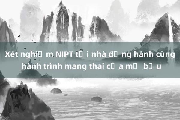 Xét nghiệm NIPT tại nhà đồng hành cùng hành trình mang thai của mẹ bầu